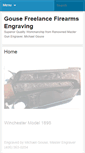 Mobile Screenshot of gousefreelancefirearmsengraving.com