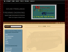 Tablet Screenshot of gousefreelancefirearmsengraving.com